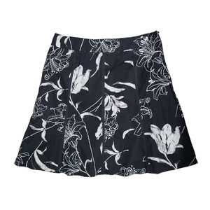 Apt 9 Black & White Floral Skirt - Size 16